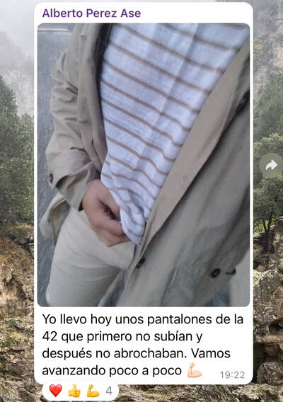 Testimonio WhatsApp - Alberto pantalones